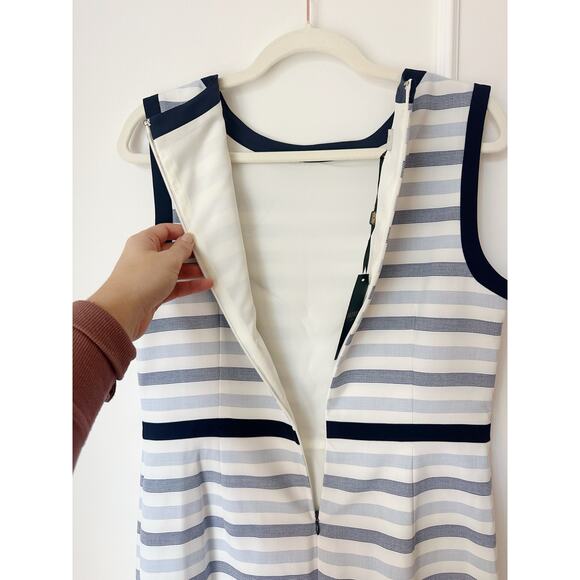 NWT Hobbs Blue and white striped shift dress - Picture 10 of 12